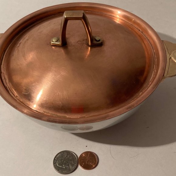 Vintage Metal Copper, Brass and Silver Bowl - Picture 2 of 6
